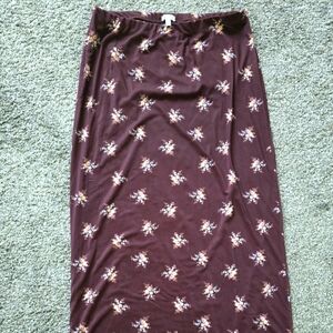 Love, fire Maxi Skirt